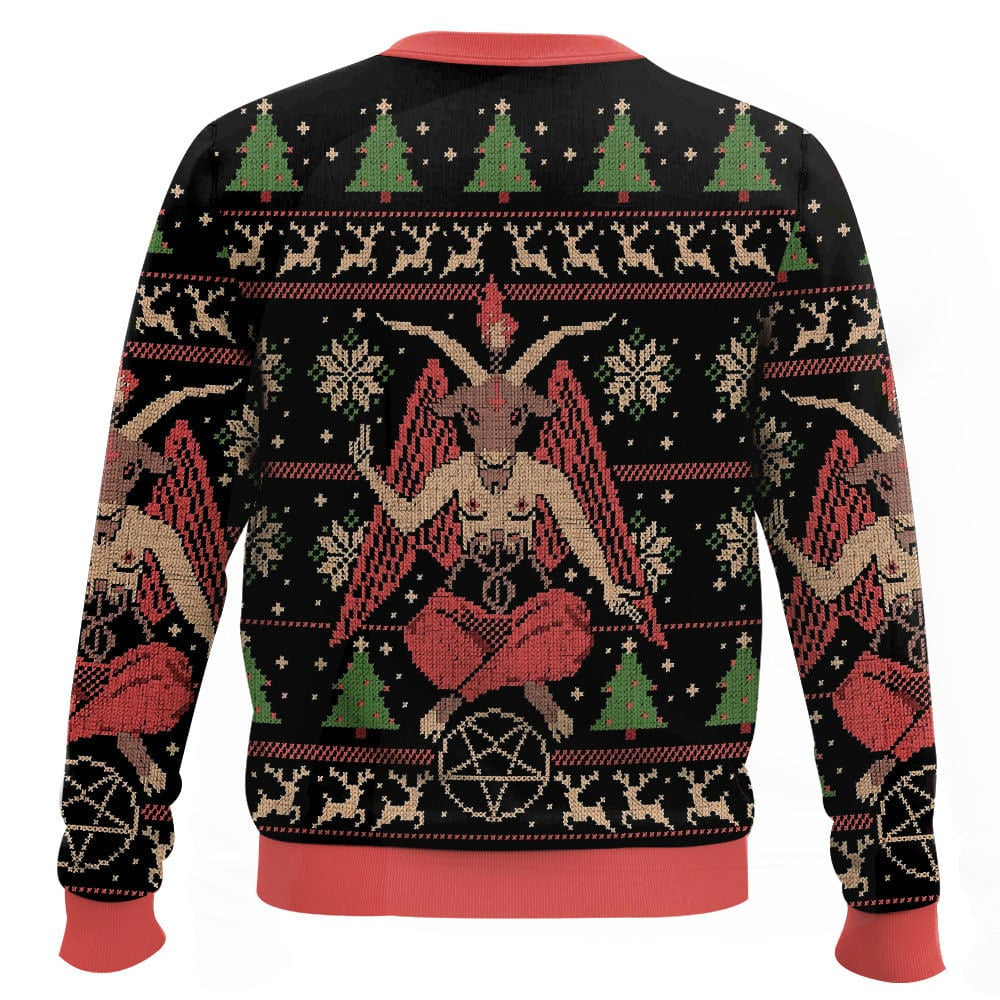 Hail Santa Satan Claus Ugly Sweater