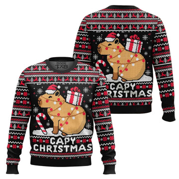 Capybara Ugly Christmas Sweater
