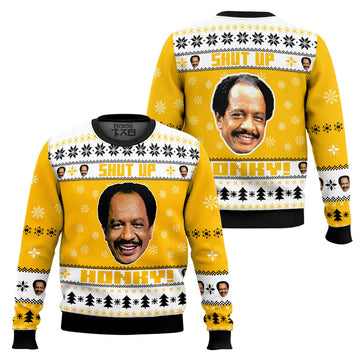 The Jeffersons, George Jefferson Shut up Honkey Ugly Sweater