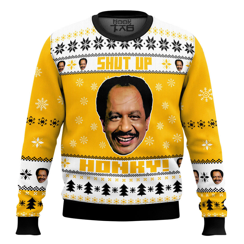 The Jeffersons, George Jefferson Shut up Honkey Ugly Sweater