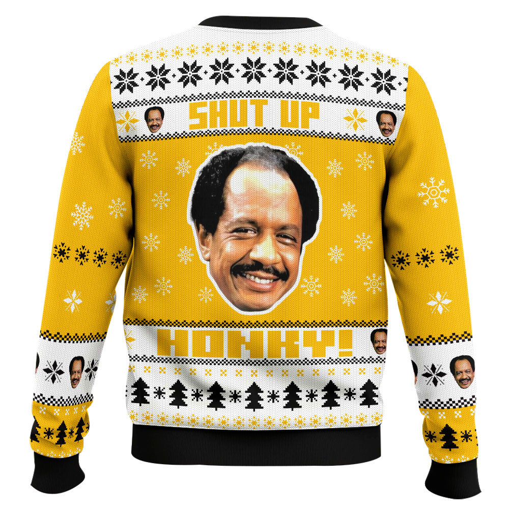 The Jeffersons, George Jefferson Shut up Honkey Ugly Sweater