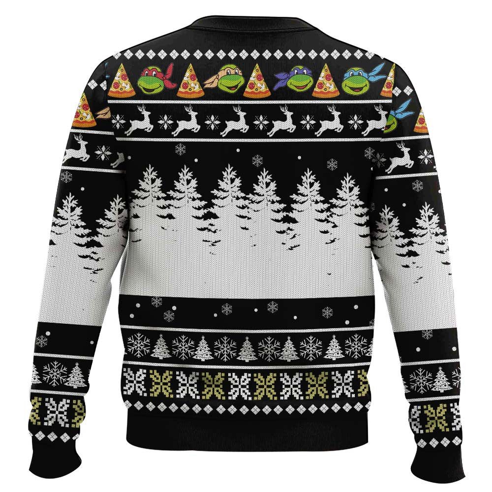 Teenage Mutant Ninja Turtles Pizza Dude’s Got 30 Seconds Ugly Christmas Sweater