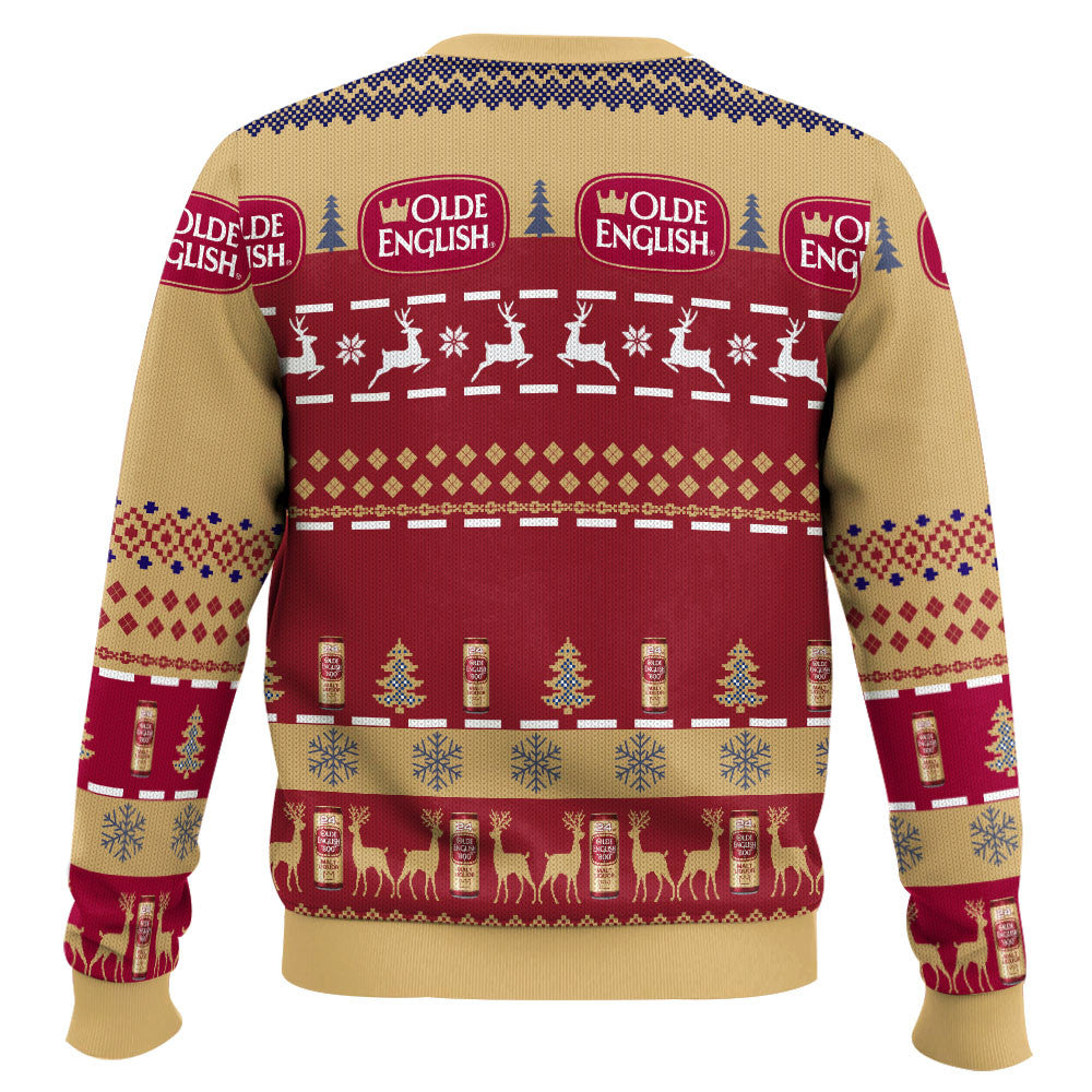 Olde English 800 Malt Liquor Ugly Christmas Sweater
