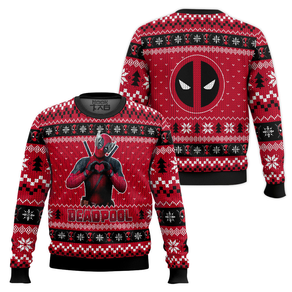 Deadpool X Wolverine Ugly Christmas Sweater