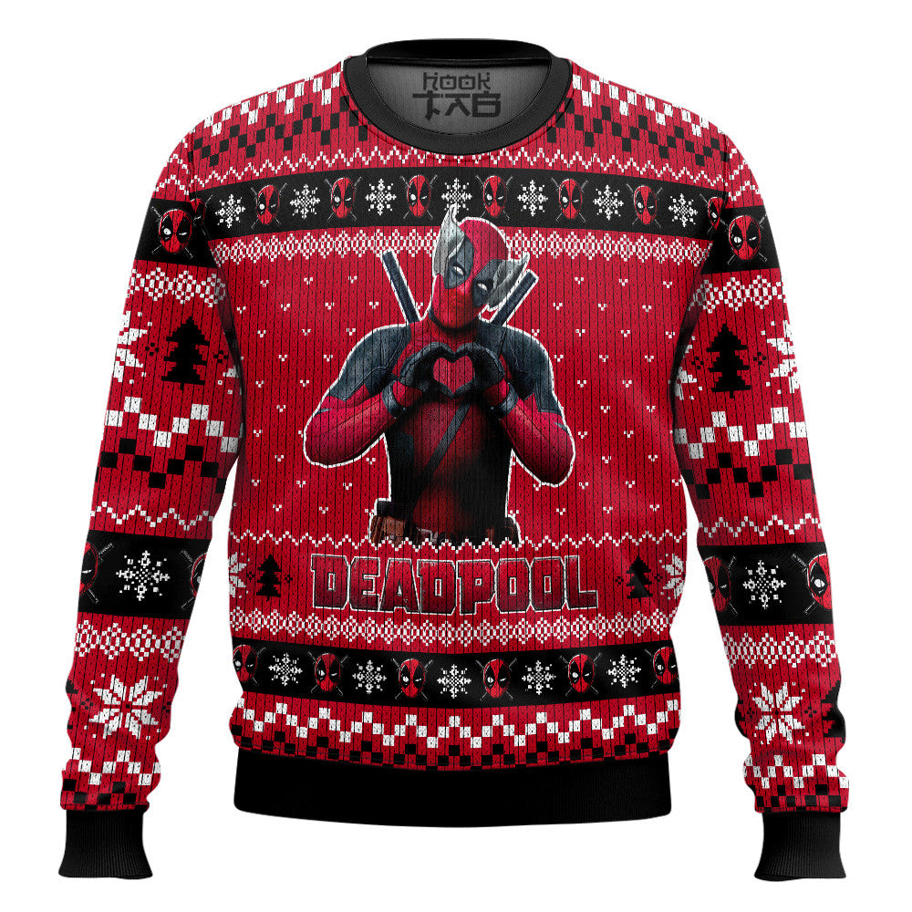 Deadpool X Wolverine Ugly Christmas Sweater