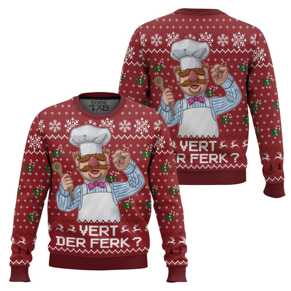 Vert Der Ferk The Muppet Show Ugly Christmas Sweater