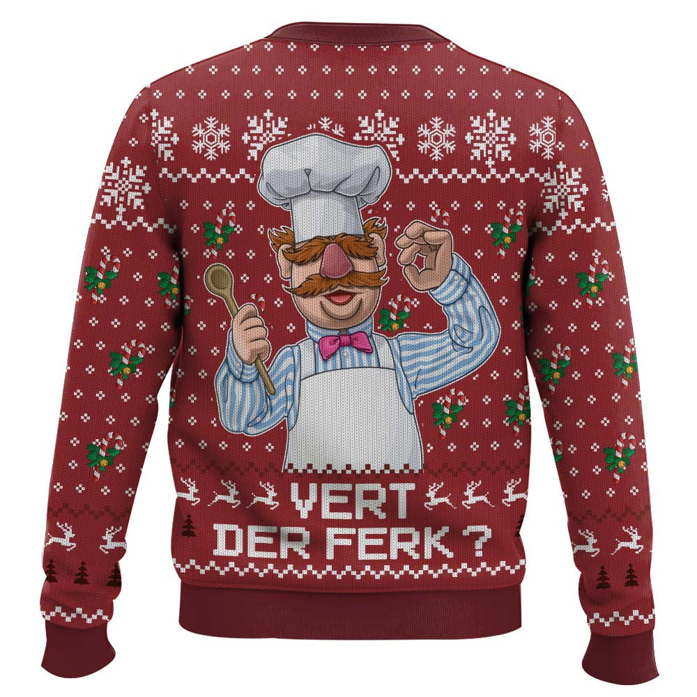 Vert Der Ferk The Muppet Show Ugly Christmas Sweater