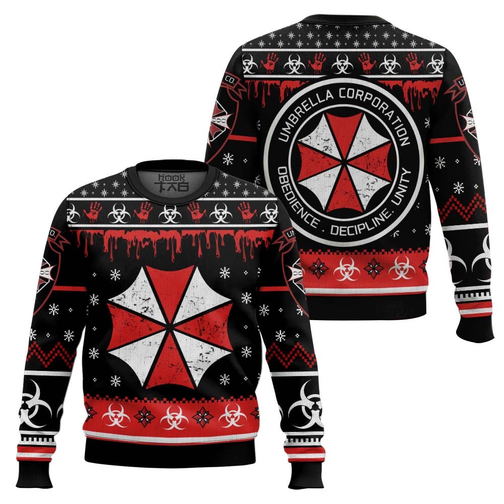 Umbrella Co. Resident Evil Ugly Christmas Sweater