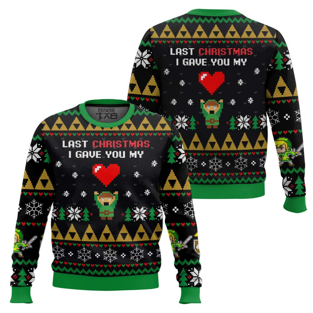 Link To My Heart Legend of Zelda Ugly Christmas Sweater