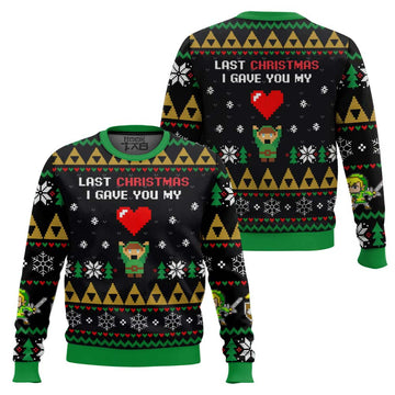 Link To My Heart Legend of Zelda Ugly Christmas Sweater