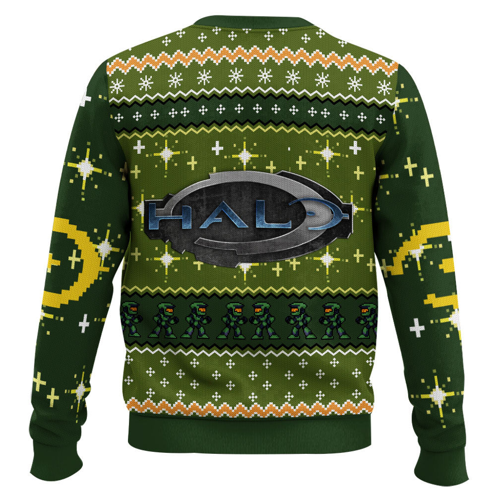 Happy Halo-Days Halo Ugly Christmas Sweater