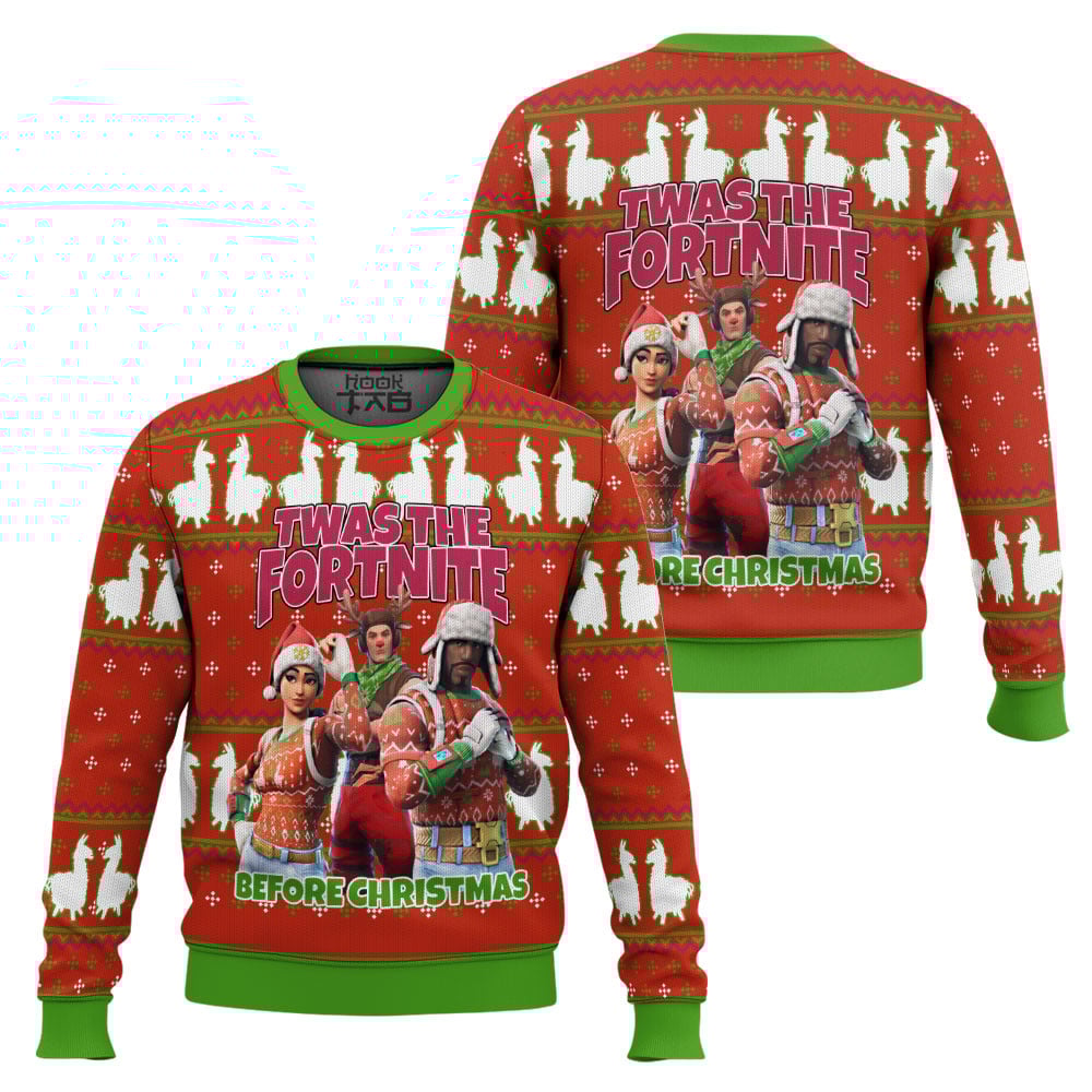 Fortnite Twas Night Ugly Christmas Sweater
