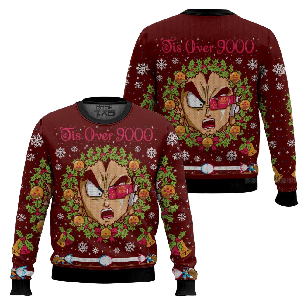 It’s Over 9000 Dragon Ball Z Ugly Sweater