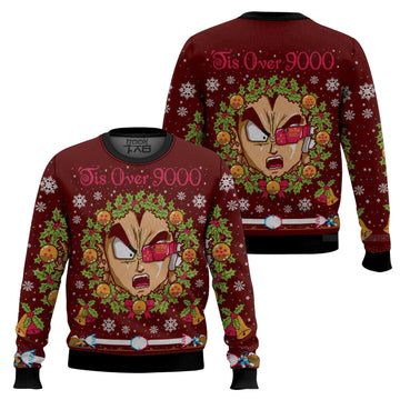 It’s Over 9000 Dragon Ball Z Ugly Sweater