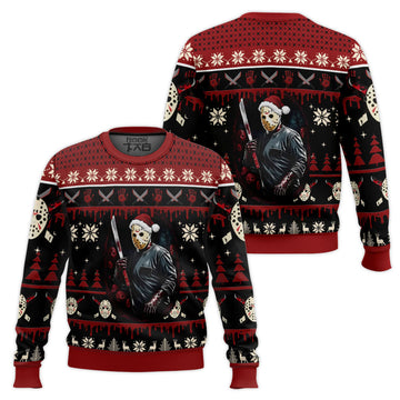 Jason Voorhees Firday the 13th Ugly Christmas Sweater