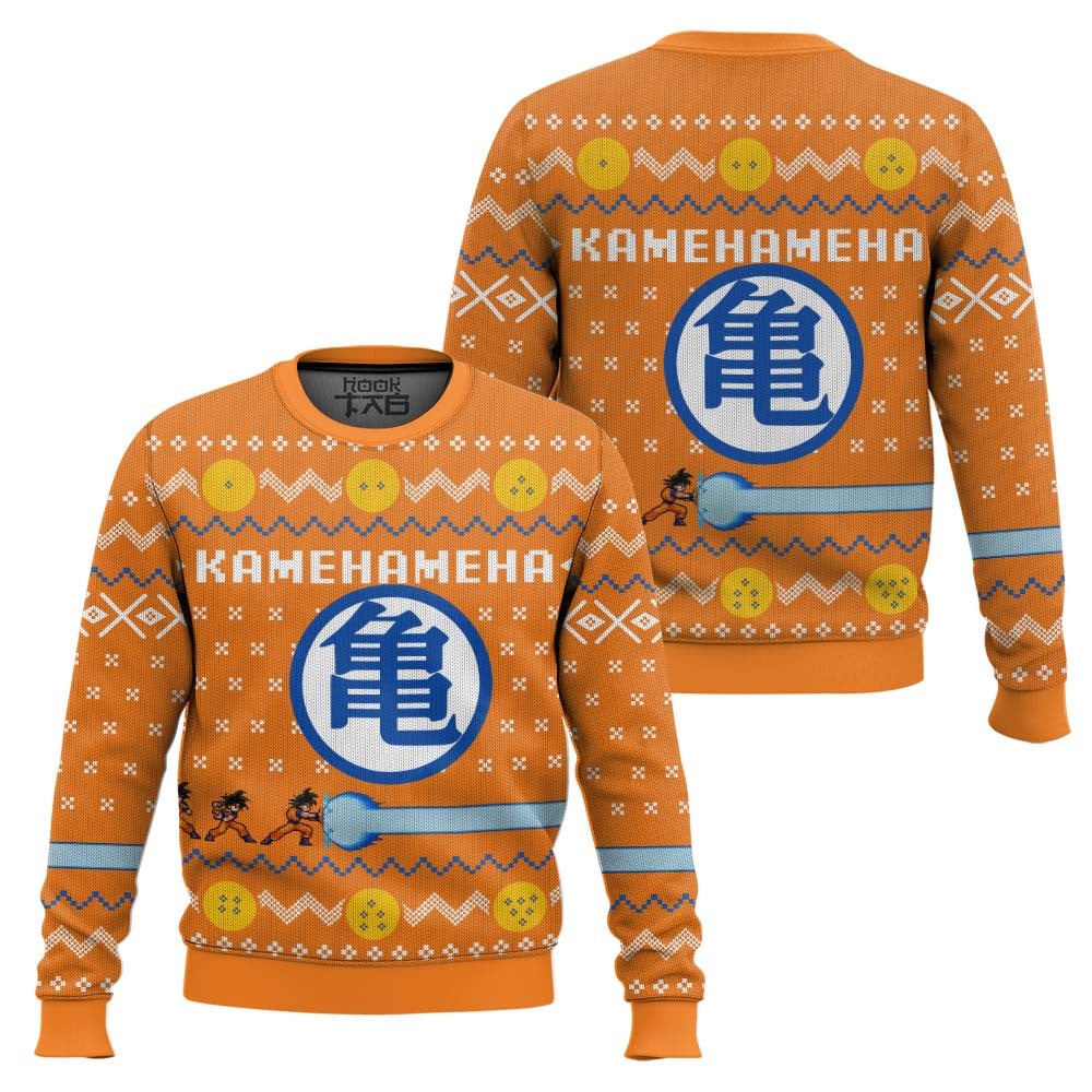 DBZ Kamehameha Ugly Christmas Sweater