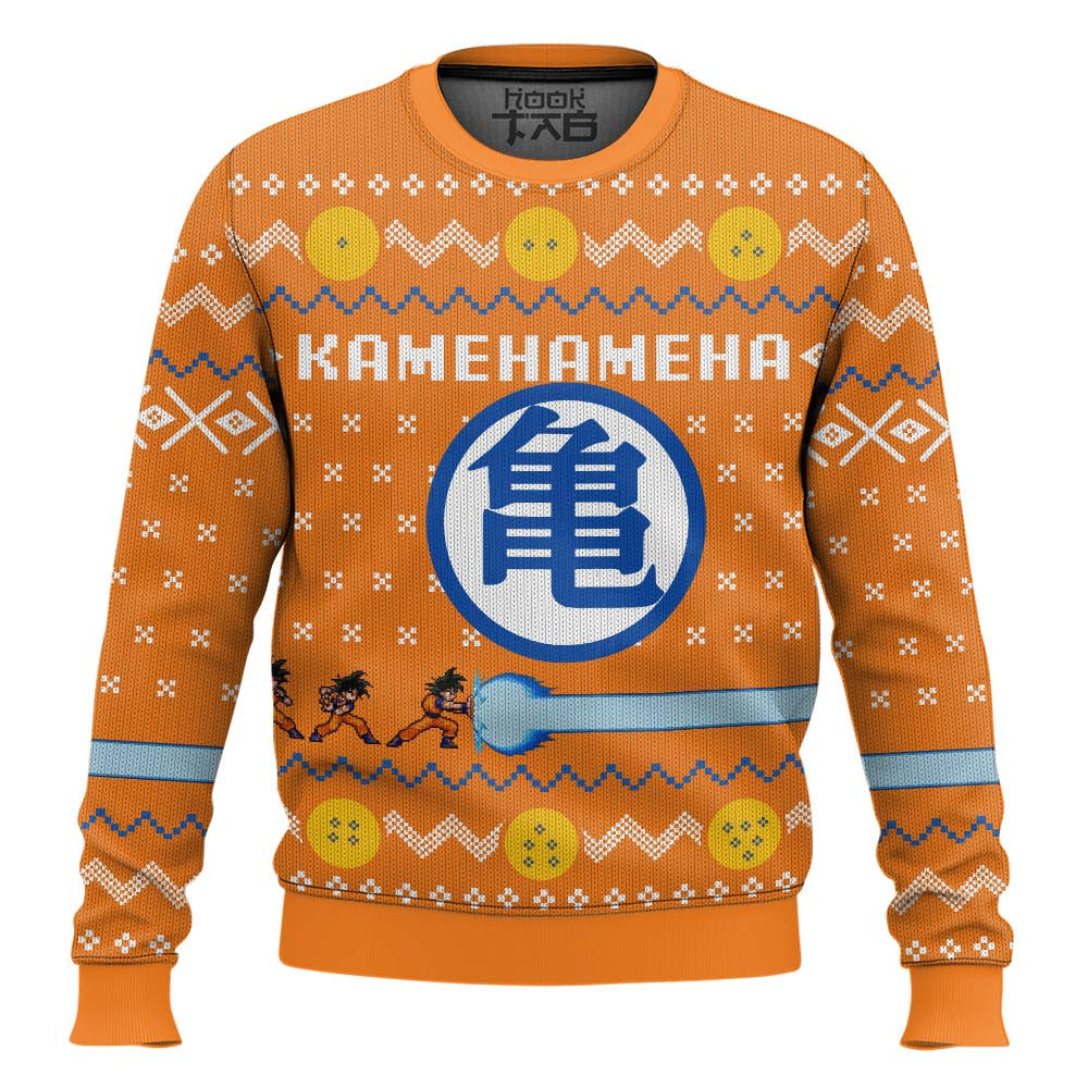 DBZ Kamehameha Ugly Christmas Sweater