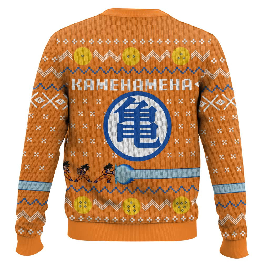 DBZ Kamehameha Ugly Christmas Sweater