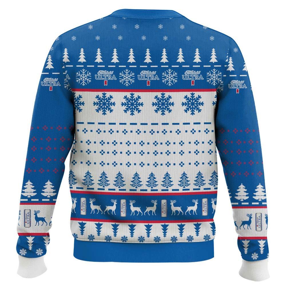 I Love Titties And Michelob Ultra Ugly Christmas Sweater