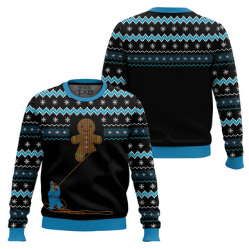 Gingerbread Cookie Monster Ugly Christmas Sweater