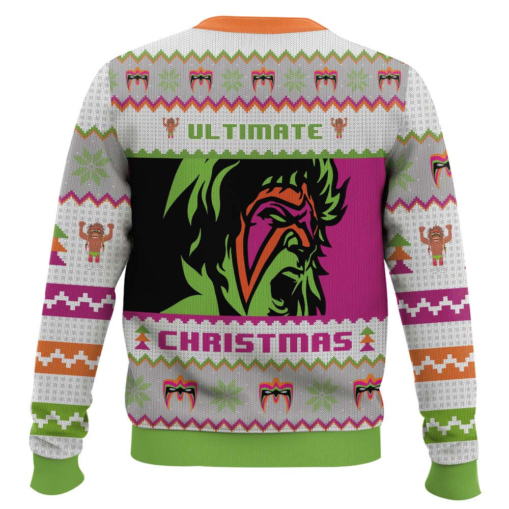 Ultimate Warrior Christmas Pro Wrestling Ugly Christmas Sweater