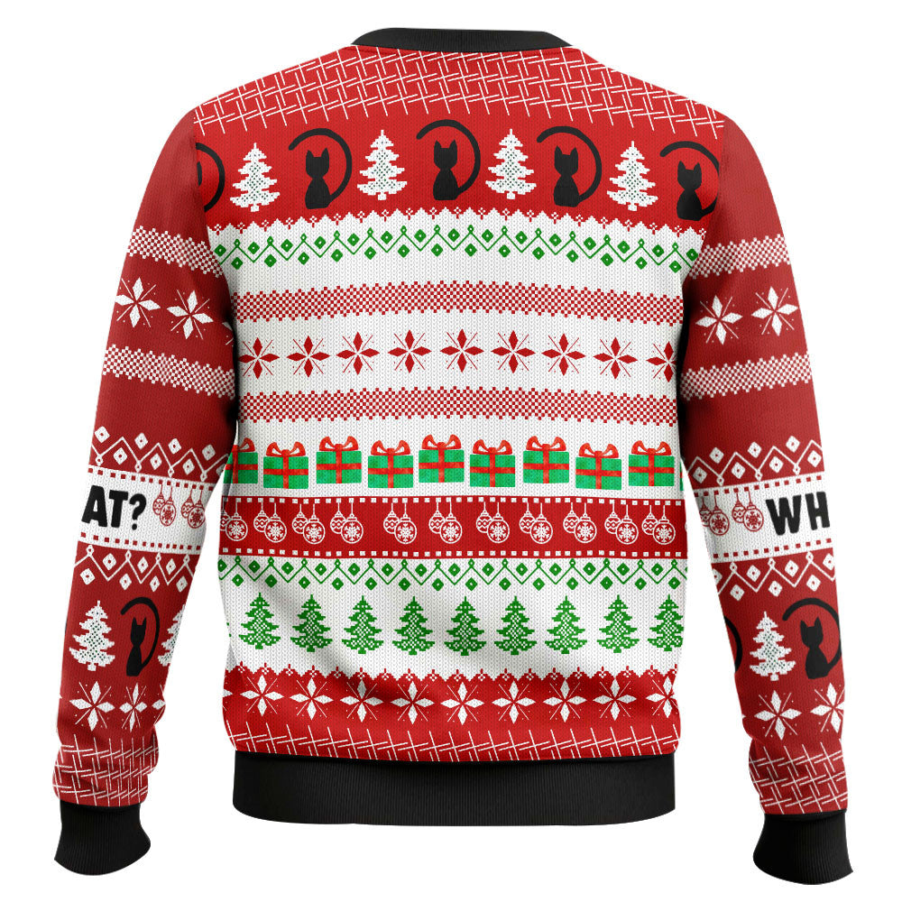 What Black Cat Ugly Christmas Sweater
