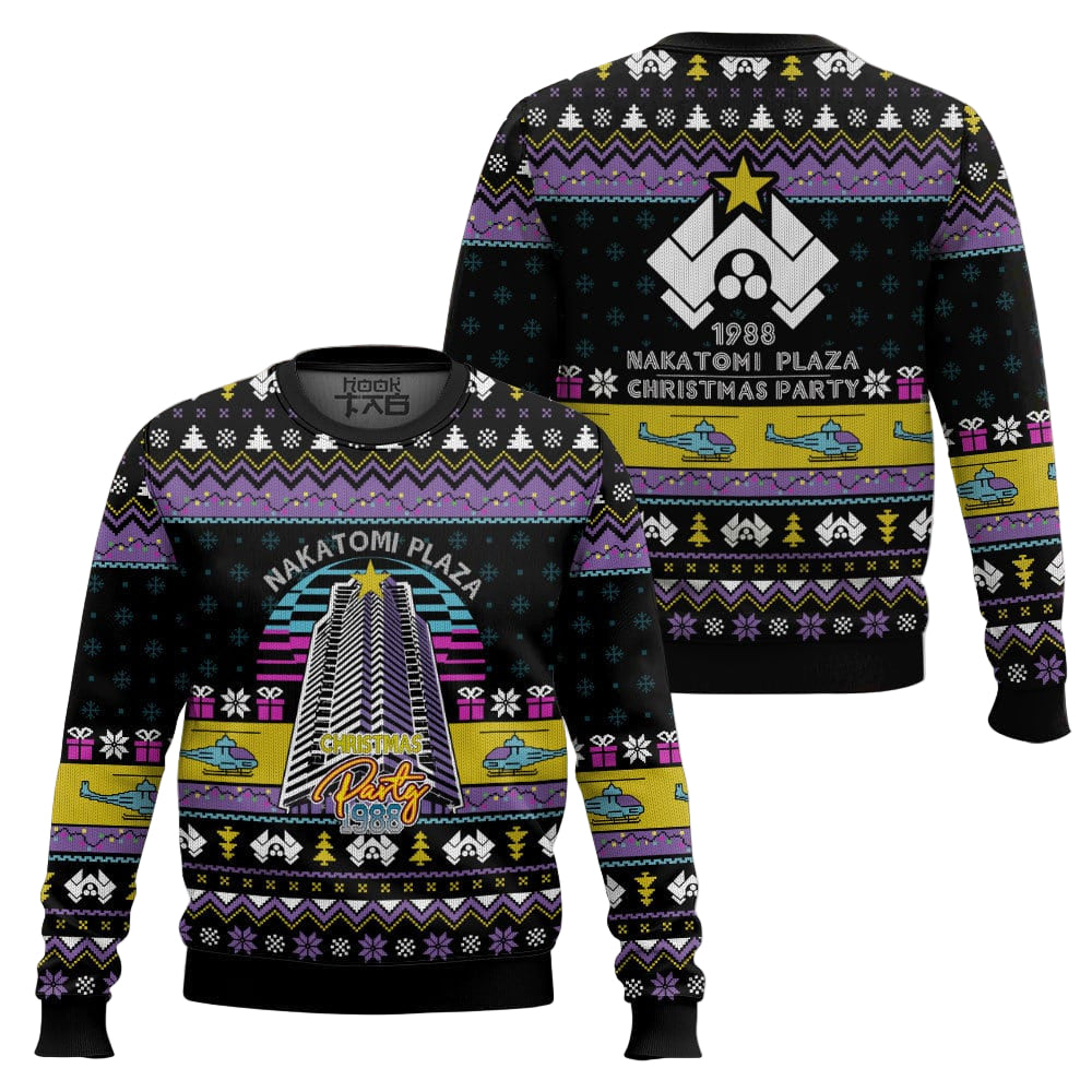Nakatomi Plaza Christmas Party 1988 Die Hard Ugly Sweater