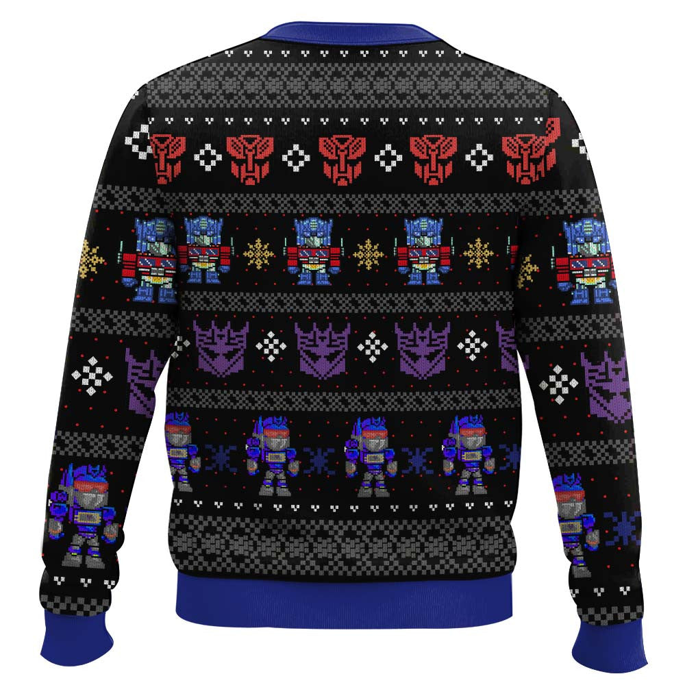Xmas in Disguise Transformers Ugly Christmas Sweater