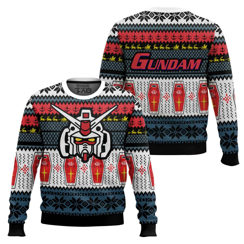 RX 78 Gundam Ugly Christmas Sweater
