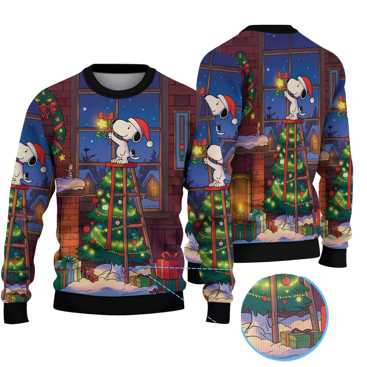 Snoopy Christmas Knitted Ugly Sweater