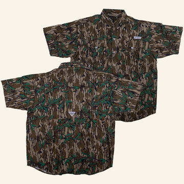 Luke Combs Merch Columbia Button Down Mossy Camo Button Up Shirt Gift For Him -WearandDecor