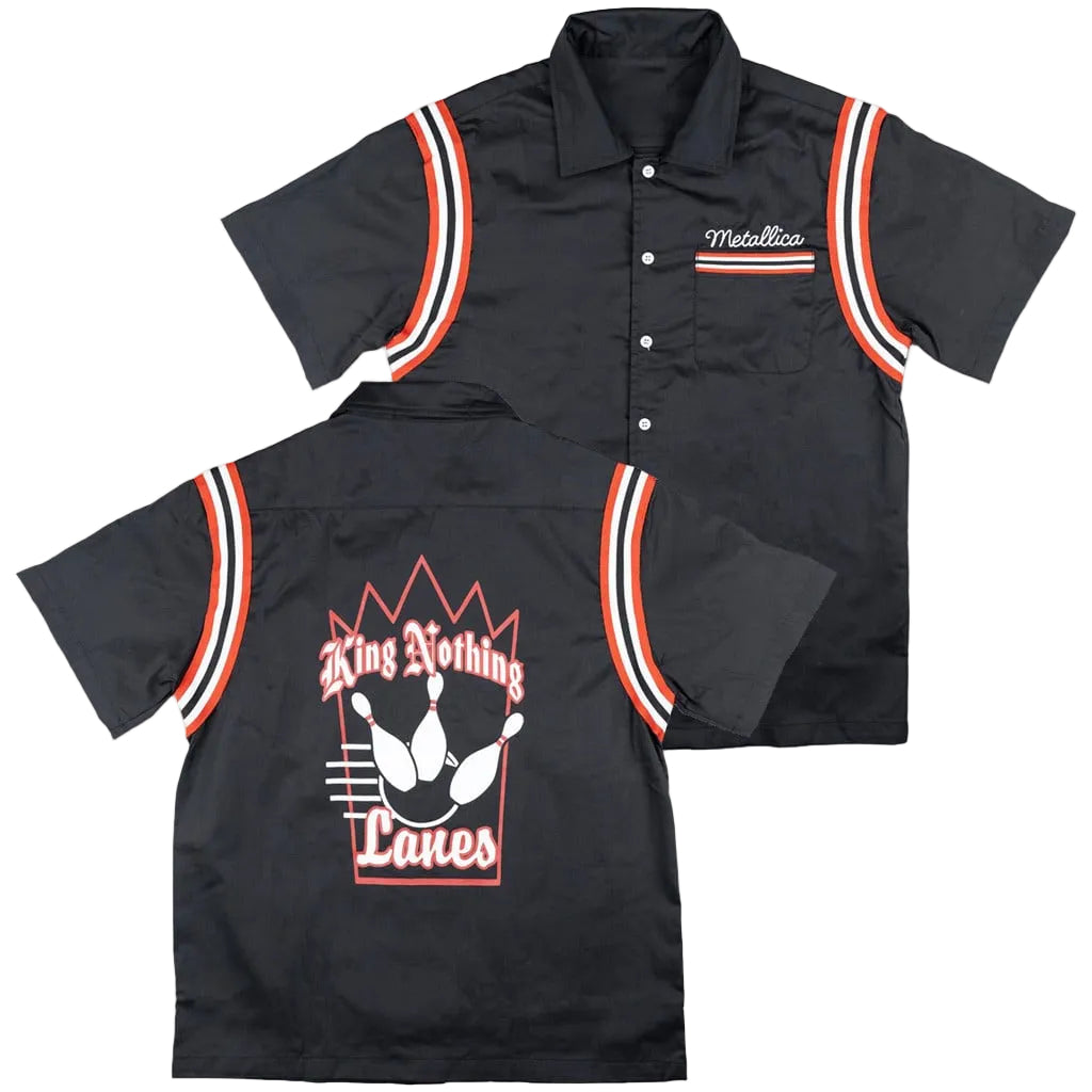 Metallica Merch King Nothing Lanes Bowling Hawaiian Shirt Presents For Music Lovers -WearandDecor