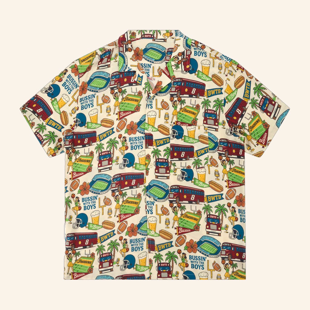 Bussin With The Boys Merch Bussin Hawaiian Shirt Birthday Gift Ideas For Boyfriend -WearandDecor