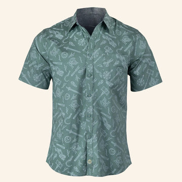 Critical Role Merch Bells Hells Button Up Shirt Good Christmas Gifts For Men -WearandDecor