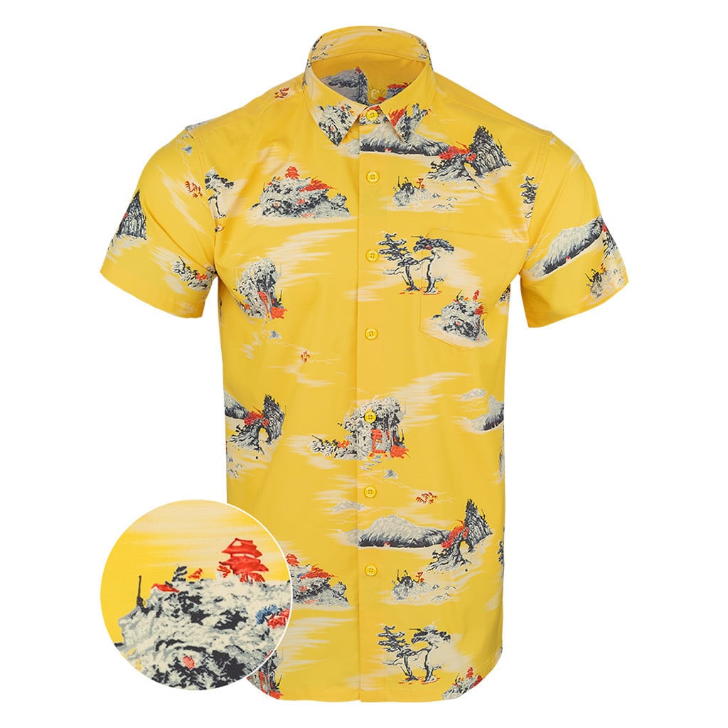 Hollywood Button Down Shirt Tactical Shirt Hawaii Style Gift Ideas For Husband -WearandDecor