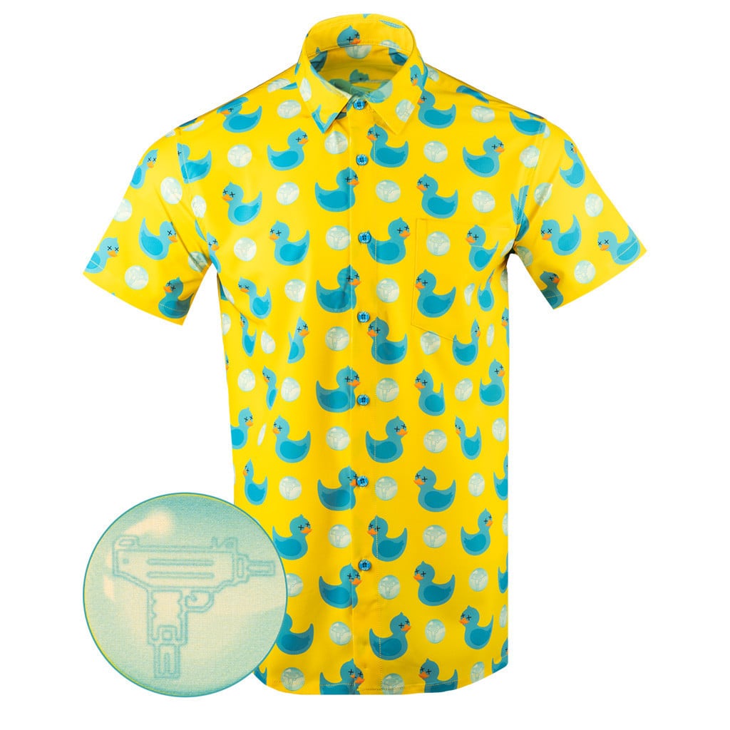 Killer Duck Inverse Button Down Shirt Tactical Hawaiian Shirt Birthday Gifts For Son -WearandDecor
