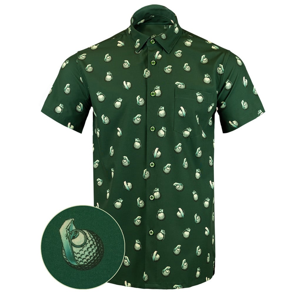 Golfnade Button Down Shirt Concealed Carry Hawaiian Shirt Best Christmas Gifts For Boyfriend -WearandDecor