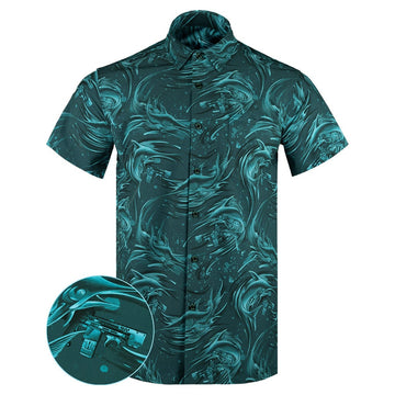Gone Fishing Button Down Shirt Concealed Carry Hawaiian Shirt Best Christmas Gifts For Dad -WearandDecor