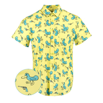 Billy Button Down Shirt Tactical Aloha Shirt Xmas Presents For Brother -WearandDecor