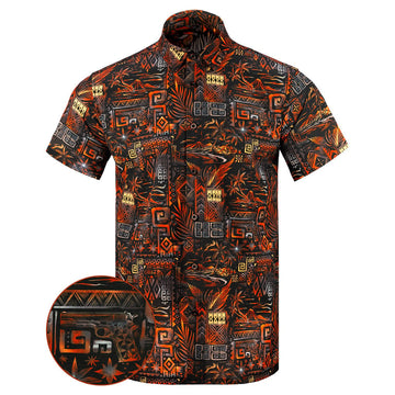 Lei Em Down Button Down Shirt Tactical Hawaiian Shirt Good Gifts For Brother -WearandDecor