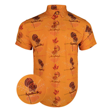 Full Platter Button Down Shirt Tactical Shirt Hawaii Style Gifts For Thanksgiving -WearandDecor