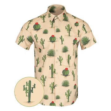 Homeland Tan Button Down Shirt Tactical Aloha Shirt Best Gifts For Husband -WearandDecor
