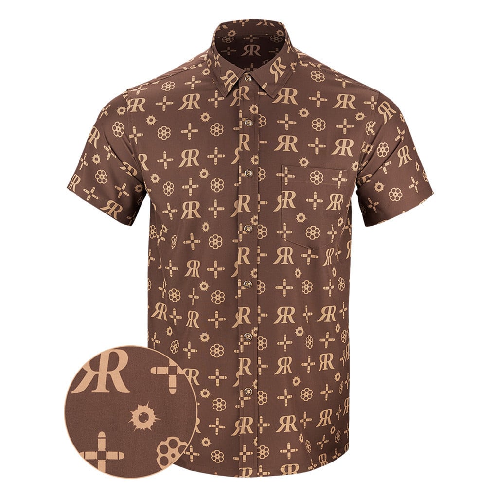 High Roller Button Down Shirt Pearl Snaps Tactical Hawaiian Shirt Xmas Presents For Father -WearandDecor