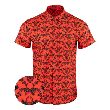 Vaquero V2 Button Down Shirt Tactical Shirt Hawaii Style Pro Gun Merch Husband Gifts -WearandDecor