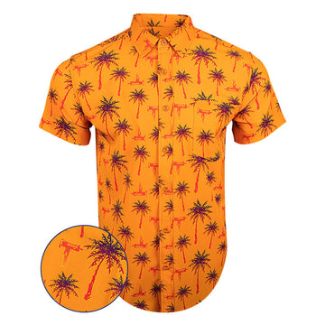 Trigger Happy Sunset Button Down Shirt Outdoor Hawaiian Tactical Shirt Gifts For Son In Law -WearandDecor