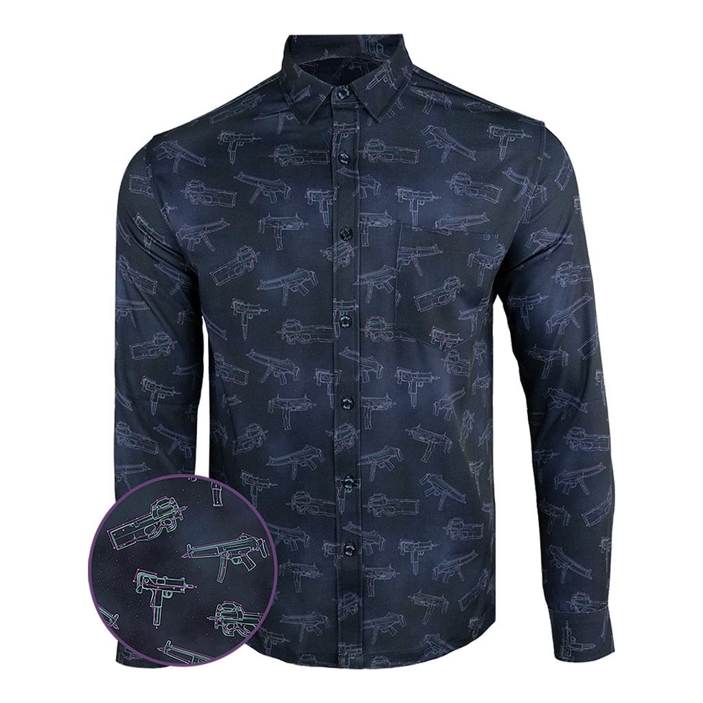 Zodiac Long Sleeve Button Down Shirt Tactical Hawaiian Shirt Pro Gun Rights Merch Gifts For Him -WearandDecor