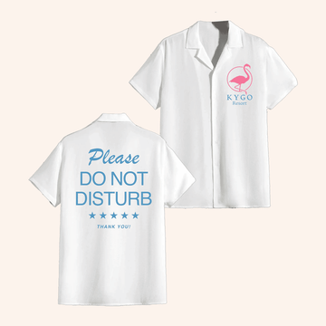 Kygo Merch Flamingo Kygo Resort Please Do Not Disturb Button Up Shirt Gift For Husband -WearandDecor