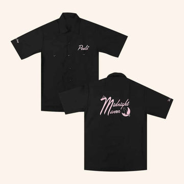 The Nude Party Merch Peels Midnight Manor Black Button Up Shirt Gift Ideas For Husband -WearandDecor
