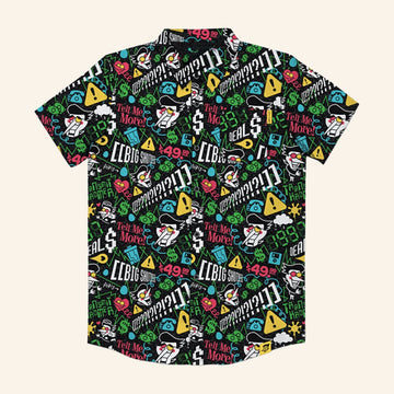 Deltarune Merch Spamton Button Up Shirt Christmas Gift Ideas For Boyfriend -WearandDecor
