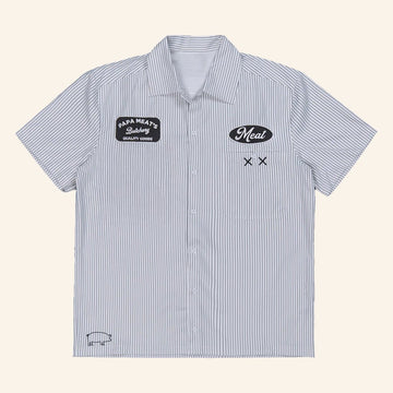 MeatCanyon Merch Papa Meat Butchery Button Up Shirt Xmas Gifts For Husband - Wear&Decor